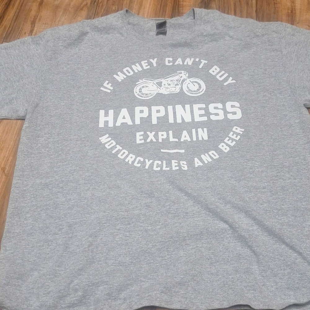 If money can't buy happiness explain motorcycles and beer